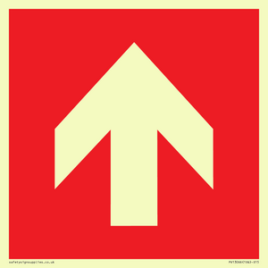 Up arrow (white on red background)